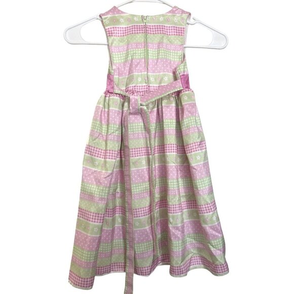 Goodlad of Philadelphia Girls‎ Youth Dress Gown Size 6 Spring Dressy Pink White - Picture 3 of 5